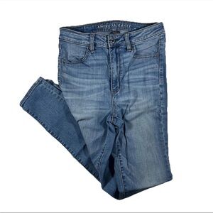 American Eagle High Rise Skinny Women’s Jeans 6 Long Super Stretch Y2K Comfort